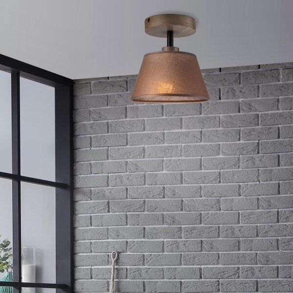 Brilagi - LED Přisazený lustr ANTHONY 1xE14/60W/230V dub ořech/hnědá