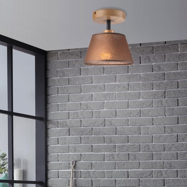 Brilagi - LED Přisazený lustr ANTHONY 1xE14/60W/230V dub/hnědá