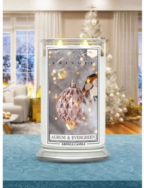 Tradiční sójová svíčka Aurum & Evergreen Kringle Candle 1 ks