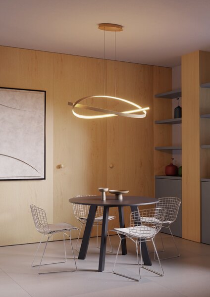 Redo Závěsné LED svítidlo IMPULS š: 1070mm, 38W Barva: Černá