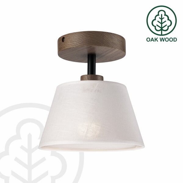 Brilagi - LED Přisazený lustr ANTHONY 1xE14/60W/230V dub ořech/bílá