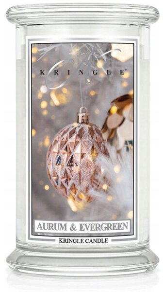 Tradiční sójová svíčka Aurum & Evergreen Kringle Candle 1 ks