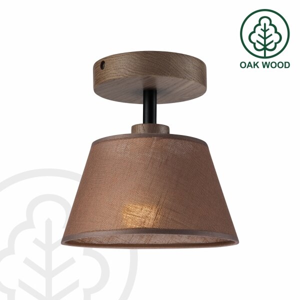 Brilagi - LED Přisazený lustr ANTHONY 1xE14/60W/230V dub ořech/hnědá