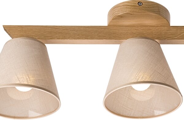 Brilagi - LED Přisazený lustr ANTHONY 3xE14/40W/230V dub/béžová