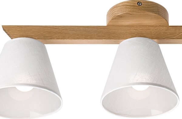 Brilagi - LED Přisazený lustr ANTHONY 3xE14/40W/230V dub/bílá