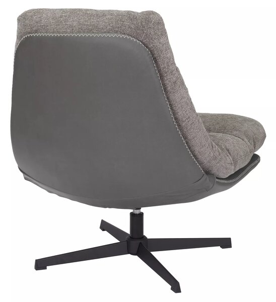 Relaxační otočné křeslo FELICIA RAVEN šedé
