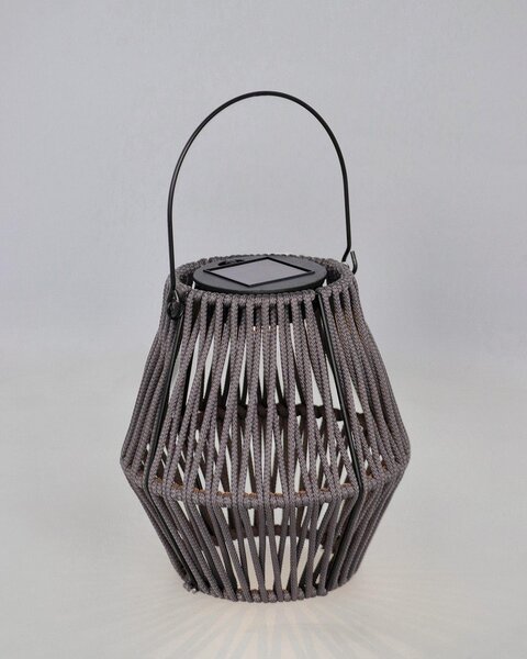 Šedá solární LED lucerna (výška 17 cm) Juny – Yes Everyday