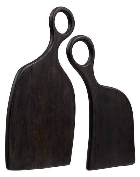 Servírovací dřevěná prkénka v sadě 2 ks 41 x 21 cm Palani – House Nordic