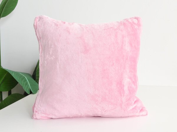 XPOSE® Mikroplyšový povlak na polštář - růžový 50x50 cm