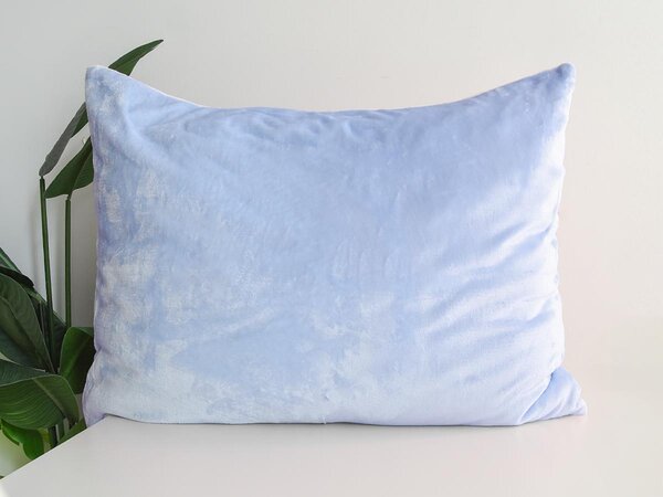 XPOSE® Mikroplyšový povlak na polštář - světle modrý 40x60 cm