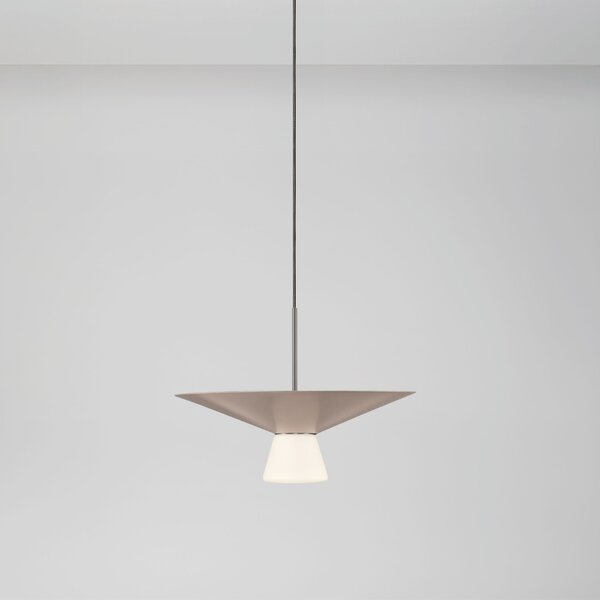 Nova Luce Světle hnědé závěsné LED světlo Baris 38 cm