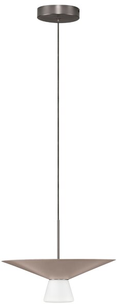 Nova Luce Světle hnědé závěsné LED světlo Baris 38 cm