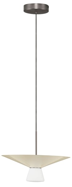 Nova Luce Světle béžové závěsné LED světlo Baris 38 cm