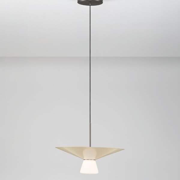 Nova Luce Světle béžové závěsné LED světlo Baris 38 cm
