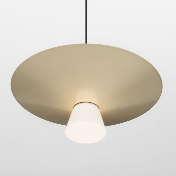 Nova Luce Světle béžové závěsné LED světlo Baris 38 cm