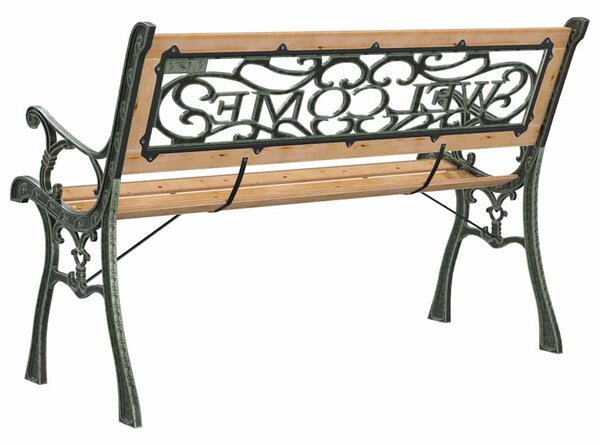 Zahradní lavice 122 cm masivní jedlové dřevo 317118