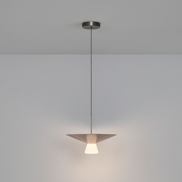 Nova Luce Světle hnědé závěsné LED světlo Baris 38 cm