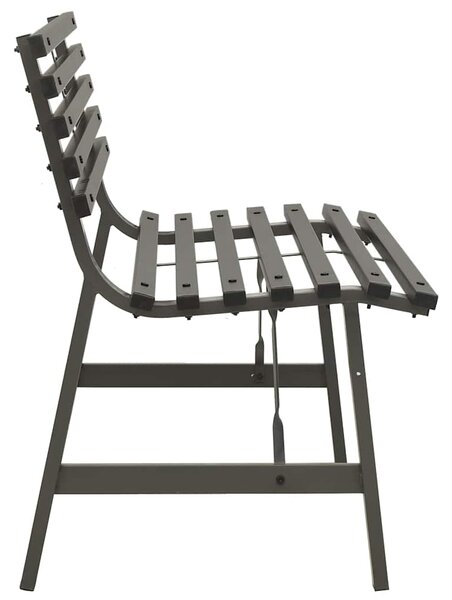 Zahradní lavička 110 cm ocel černá 317135