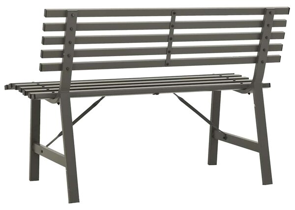 Zahradní lavička 110 cm ocel černá 317135