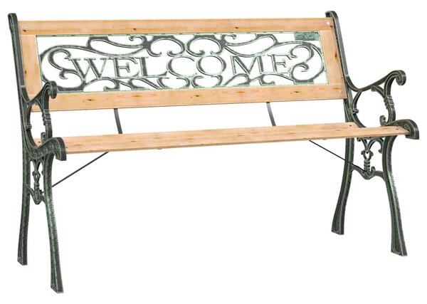Zahradní lavice 122 cm masivní jedlové dřevo 317118