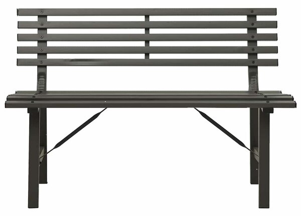 Zahradní lavička 110 cm ocel černá 317135
