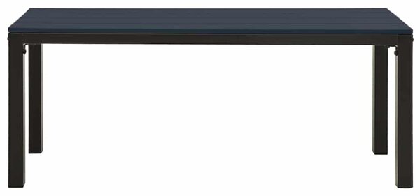 Zahradní lavice 110 cm ocel a WPC černá 317141