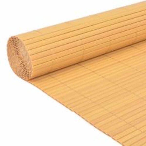 Oboustranný zahradní plot 110 x 300 cm žlutý 317153