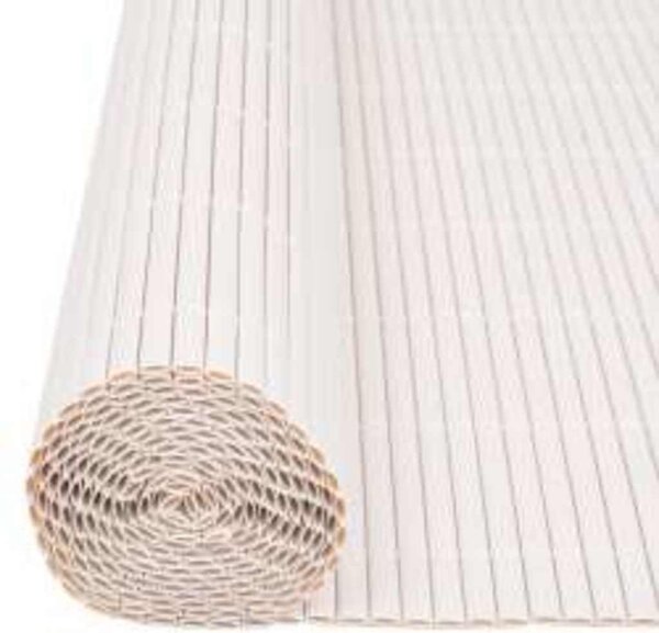Oboustranný zahradní plot 110 x 300 cm bílý 317151