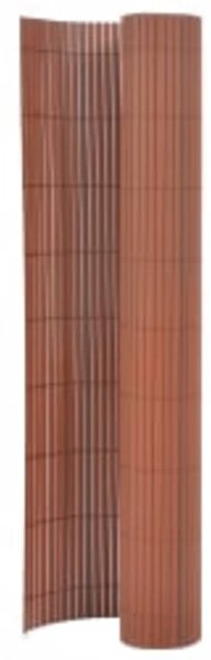 Oboustranný zahradní plot 110 x 300 cm hnědý 317154
