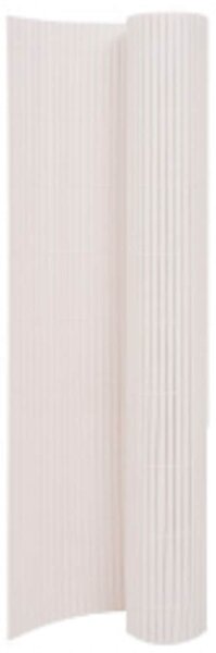 Oboustranný zahradní plot 110 x 300 cm bílý 317151