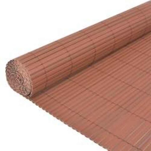 Oboustranný zahradní plot 110 x 300 cm hnědý 317154