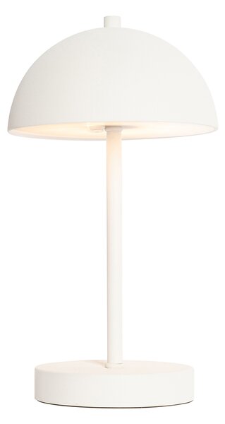 Venkovní stolní lampa bílá dobíjecí vč. LED s 3-stupňovým stmíváním - Keira