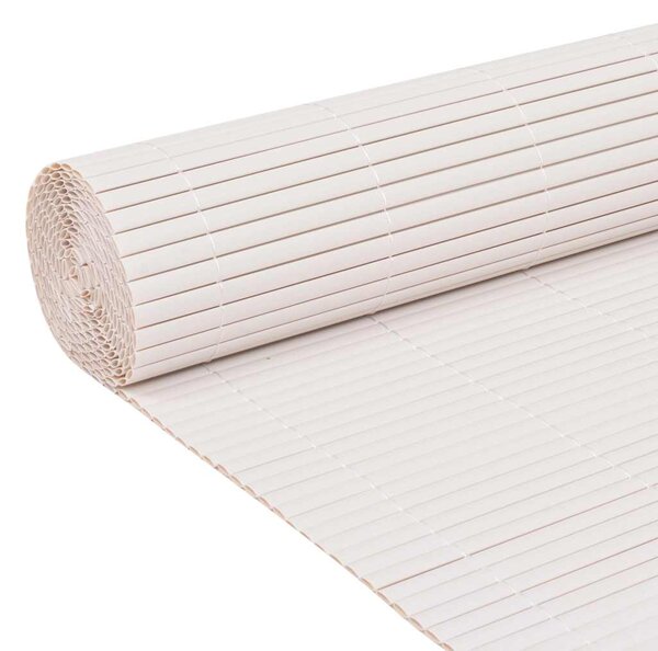 Oboustranný zahradní plot 110 x 300 cm bílý 317151