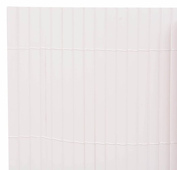 Oboustranný zahradní plot 110 x 300 cm bílý 317151