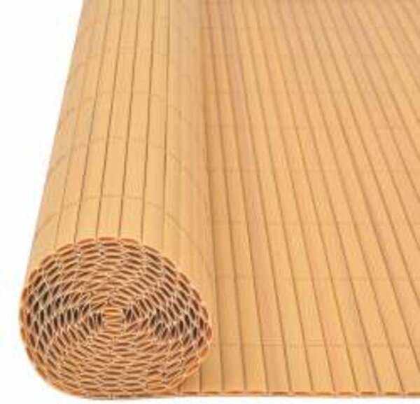 Oboustranný zahradní plot 110 x 300 cm žlutý 317153