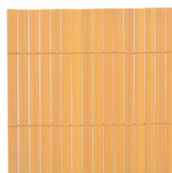Oboustranný zahradní plot 110 x 300 cm žlutý 317153