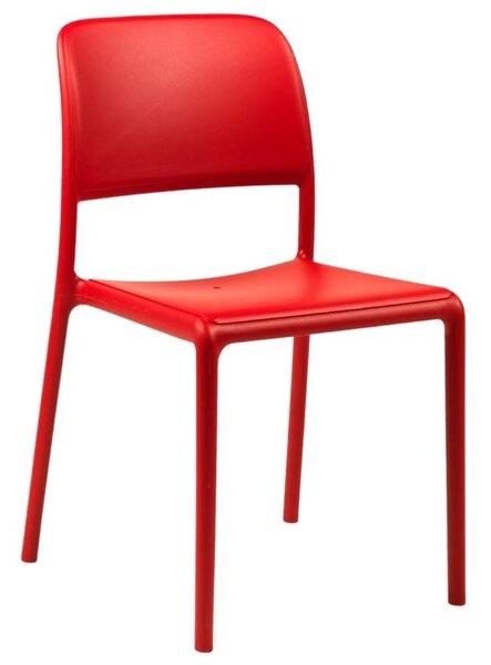 Nardi Červená plastová zahradní židle Riva