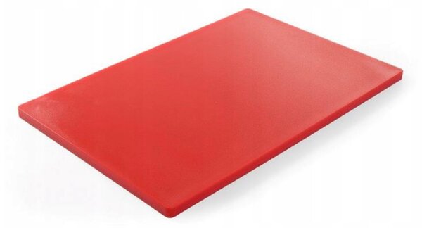 Krájecí deska HACCP 600×400 mm, HENDI, červená, HDPE