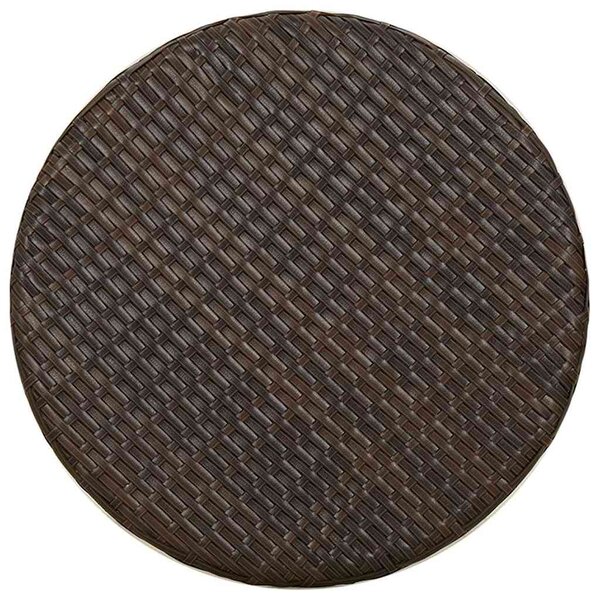 Čajový stolek hnědý 45 cm polyratan 317175