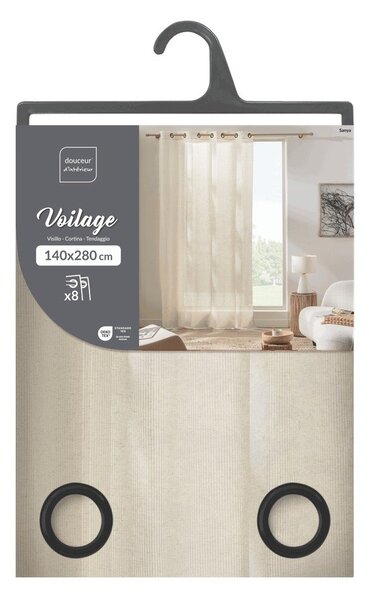 Krémový závěs 140x280 cm Sanya – douceur d'intérieur