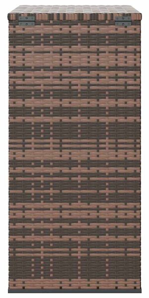 Zahradní úložný box PE ratan 100 x 49 x 103,5 cm hnědý 317224
