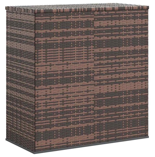 Zahradní úložný box PE ratan 100 x 49 x 103,5 cm hnědý 317224