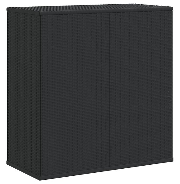 Zahradní úložný box PE ratan 100 x 49 x 103,5 cm černý 317223