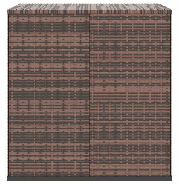 Zahradní úložný box PE ratan 100 x 97,5 x 104 cm hnědý 317227