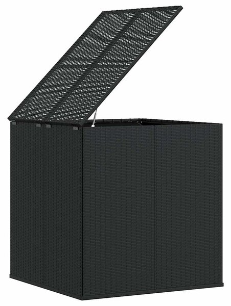 Zahradní úložný box PE ratan 100 x 97,5 x 104 cm černý 317226