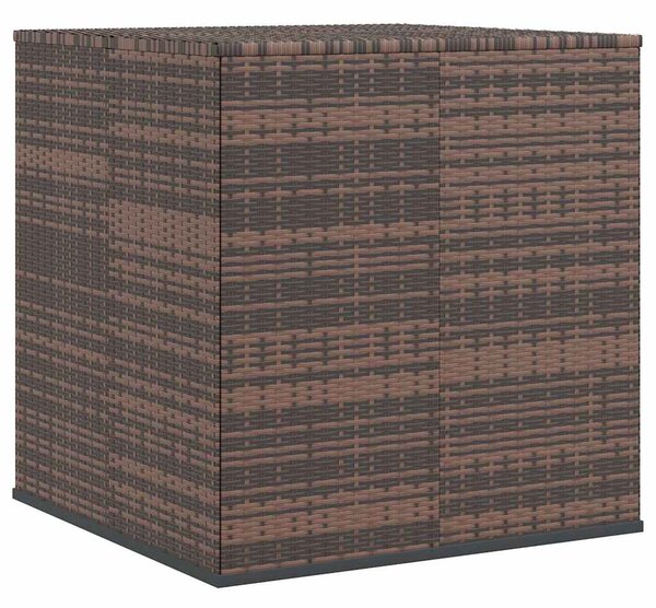 Zahradní úložný box PE ratan 100 x 97,5 x 104 cm hnědý 317227