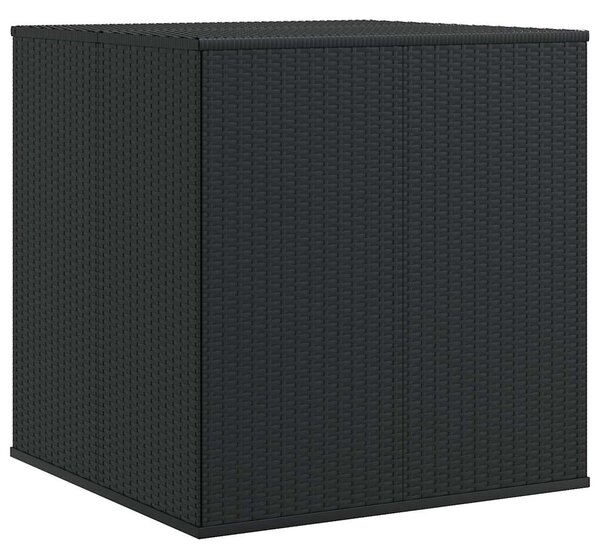 Zahradní úložný box PE ratan 100 x 97,5 x 104 cm černý 317226