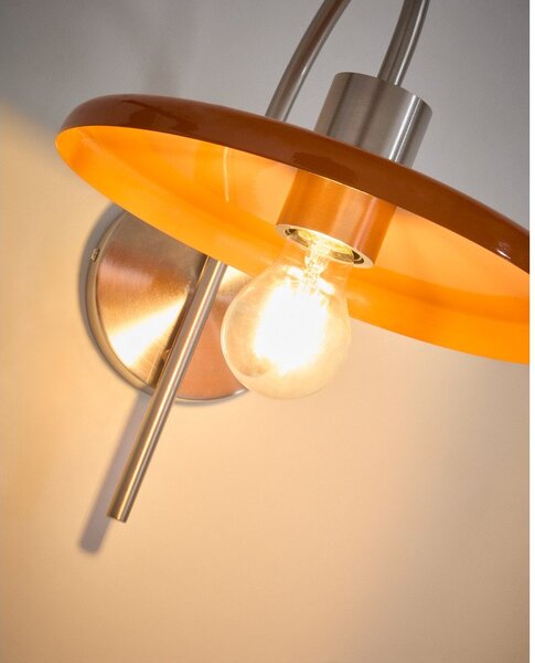 Oranžové nástěnné svítidlo ø 27 cm Nuvira – Kave Home