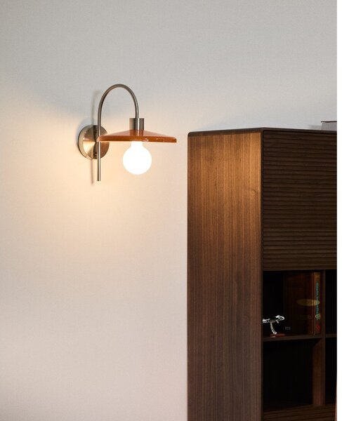 Oranžové nástěnné svítidlo ø 27 cm Nuvira – Kave Home