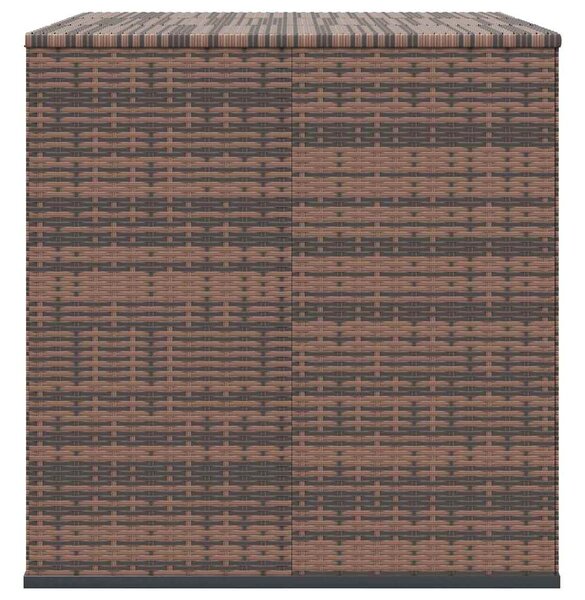 Zahradní úložný box PE ratan 145 x 100 x 103 cm hnědý 317230